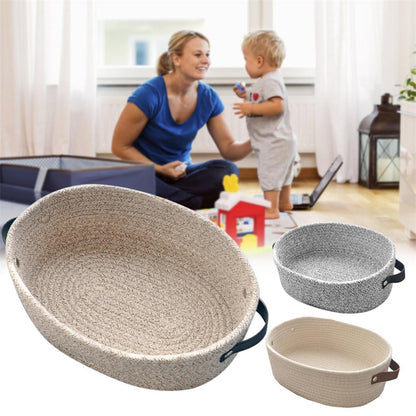 Panier à Linge Bébé Rangement en Coton