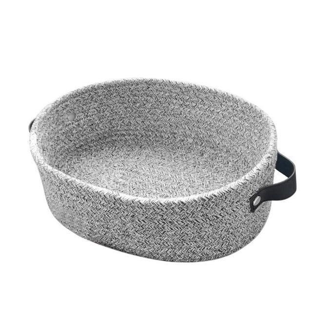 panier pour linge gris