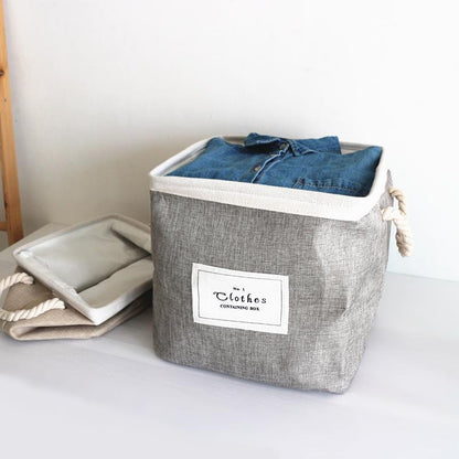 Panier à Linge Contemporain Bleu Pastel