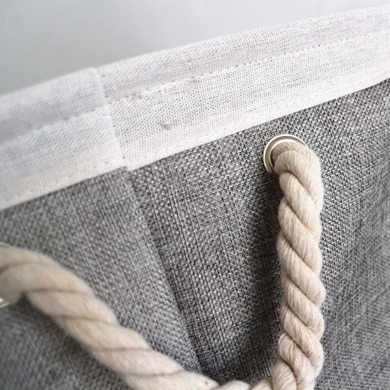 Panier à Linge Contemporain Bleu Pastel