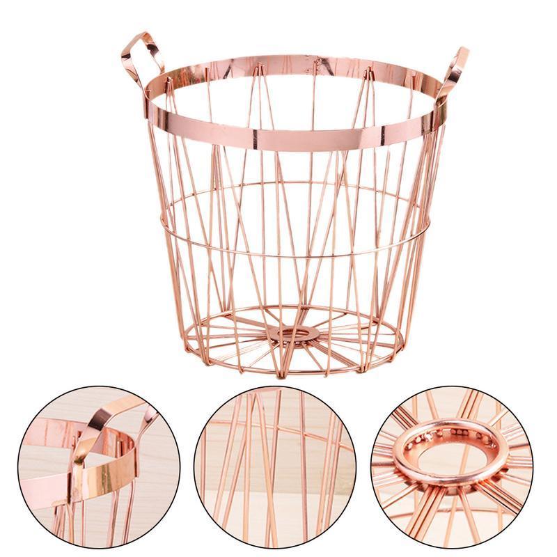 Panier à Linge Design Acier Rose Glossy