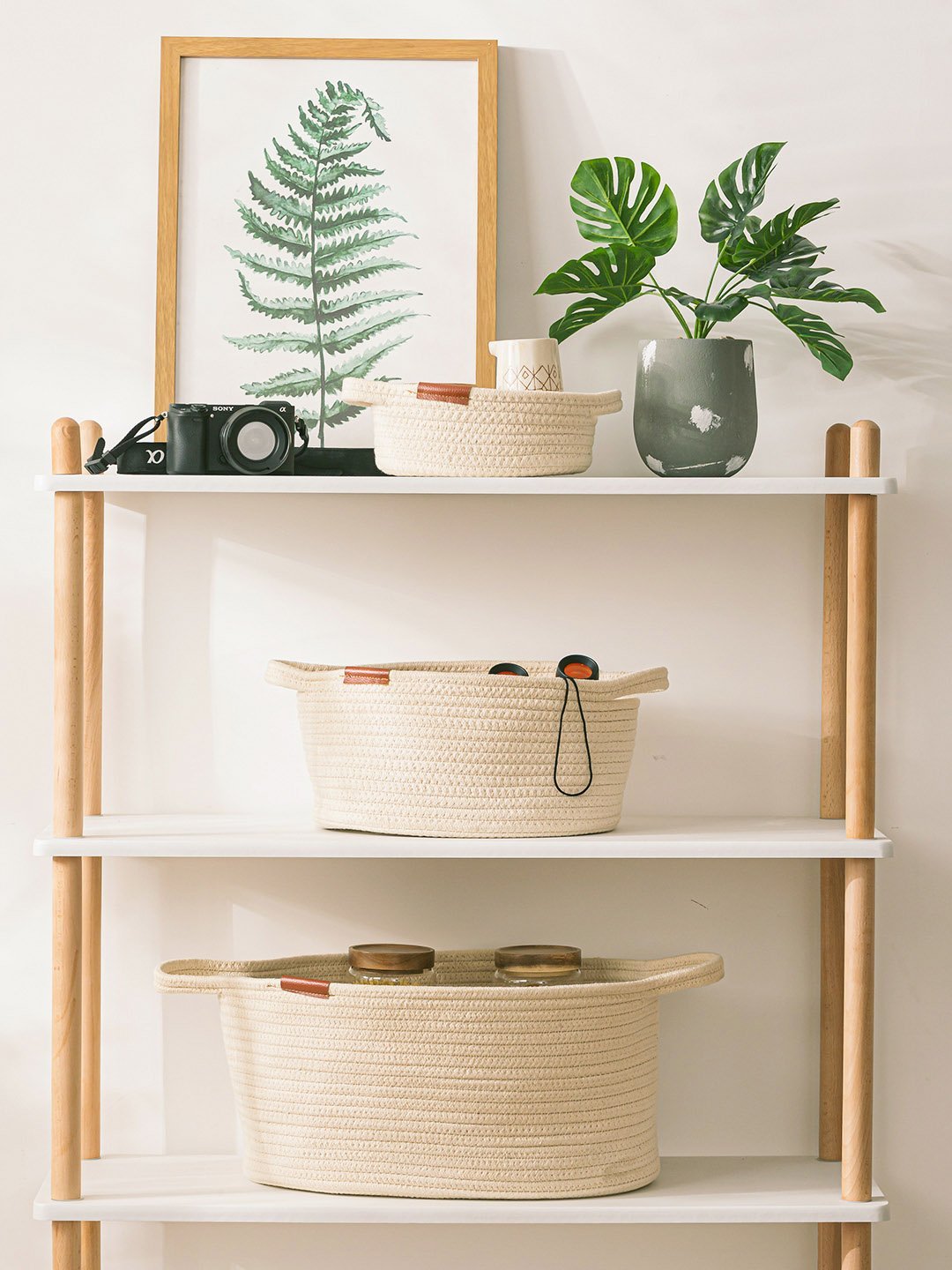 Panier à Linge Design au Crochet pour Salle de Bain
