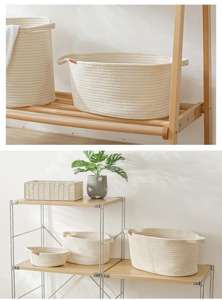 Panier à Linge Design au Crochet pour Salle de Bain