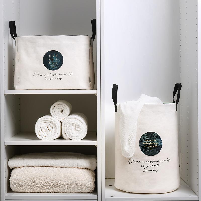 Panier à Linge Design Blanc Scandinave