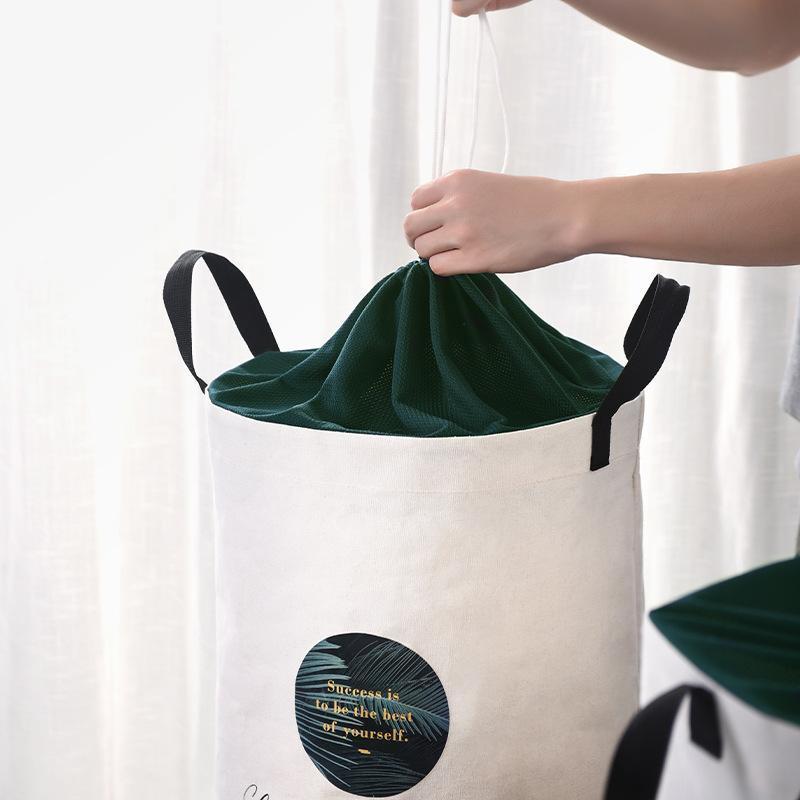 Panier à Linge Design Blanc Scandinave