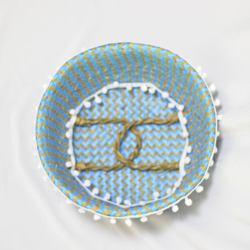 Panier à Linge Design Bleu Turquoise