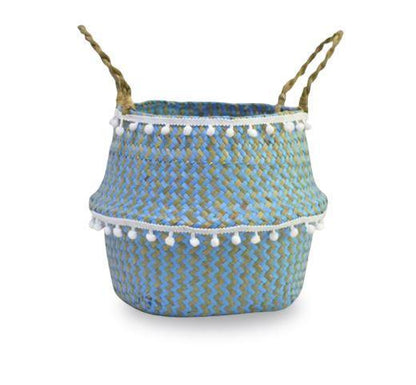 Panier à Linge Bleu Turquoise
