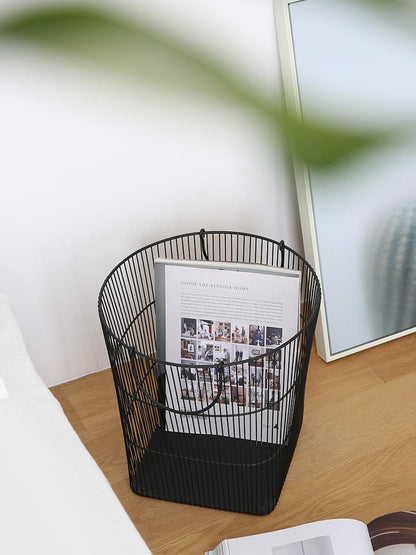 Panier à Linge Design Carré en Métal Captio