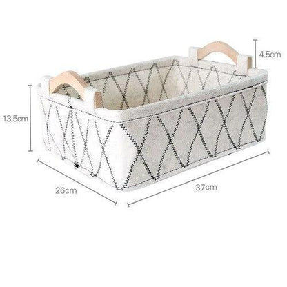 Panier à Linge Design Contemporain Feutre Blanc