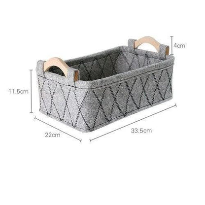 panier à linge en feutre moyenne taille