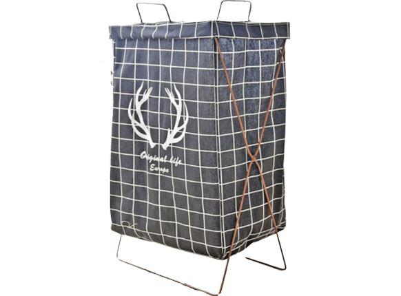 Panier à Linge Design Contemporain Gris