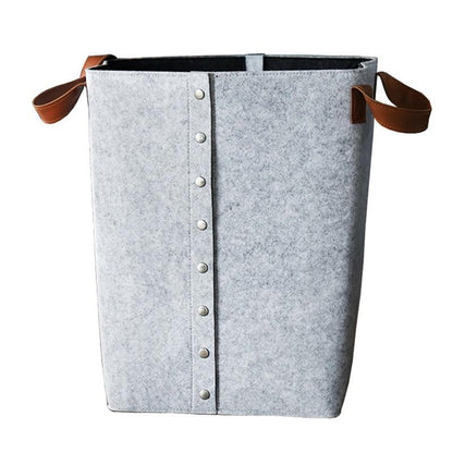 panier de rangement feutre gris
