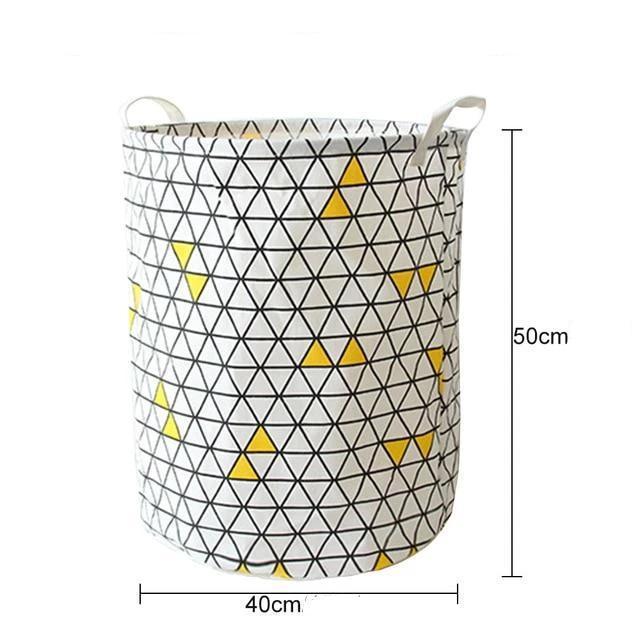 Panier à Linge Design Contemporain Triangles