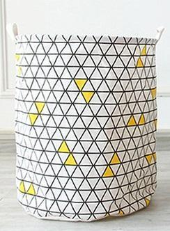 Panier à Linge Design Contemporain Triangles