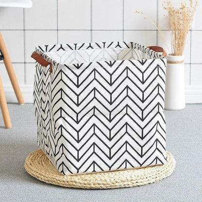 panier à linge cube blanc