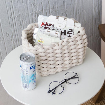 Panier à Linge Design en Corde Chic