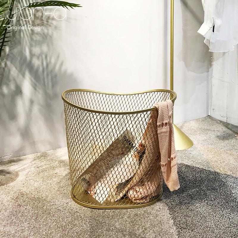 Panier à Linge Design Or Ovalis