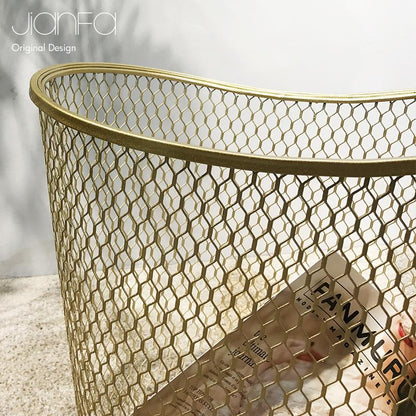 Panier à Linge Design Or Ovalis