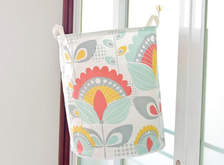 Panier à Linge Design Orchidée Pastels