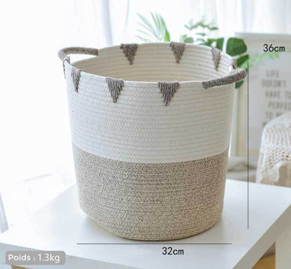 panier de linge design coton