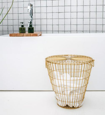 Panier à Linge Design Scandinave en Métal
