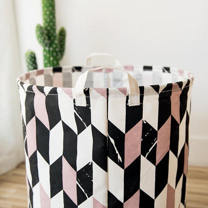 Panier à Linge Design Style Géométrique