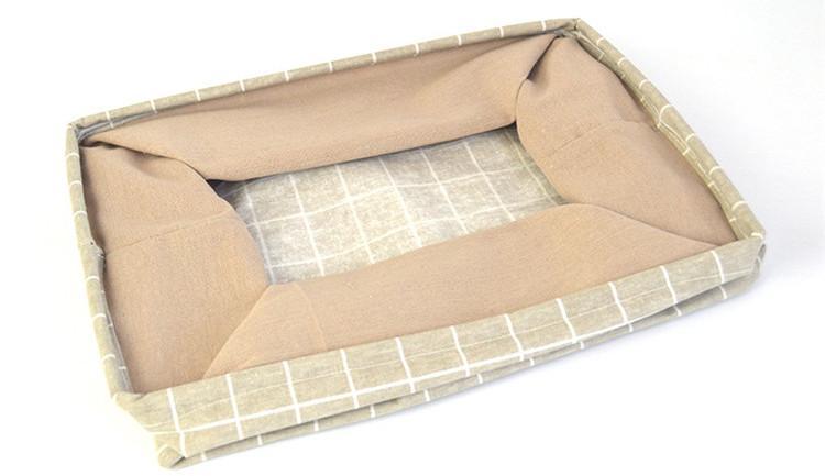 Panier à Linge Design Taupe Rayé