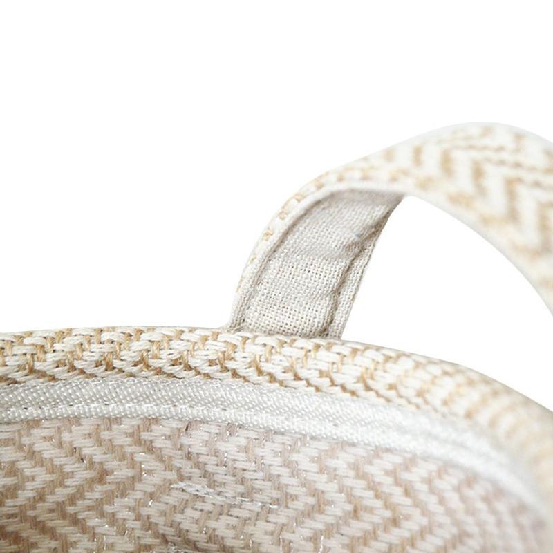 Panier à Linge Design Tissé en Lin