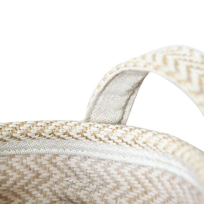Panier à Linge Design Tissé en Lin