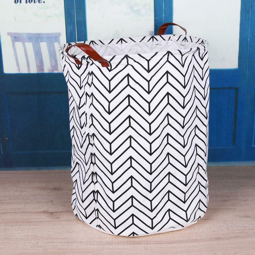 Panier à Linge Design Tissu Strié
