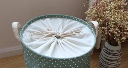 Panier à Linge Design Turquoise Mona