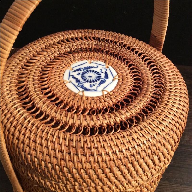 Panier à Linge Design Vietnamien Tressé