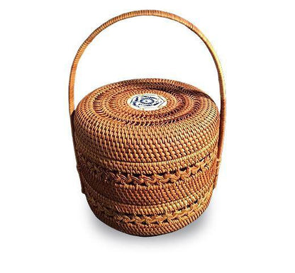 Panier à Linge Design Vietnamien Tressé