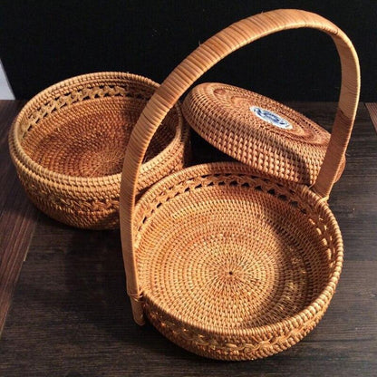 Panier à Linge Design Vietnamien Tressé