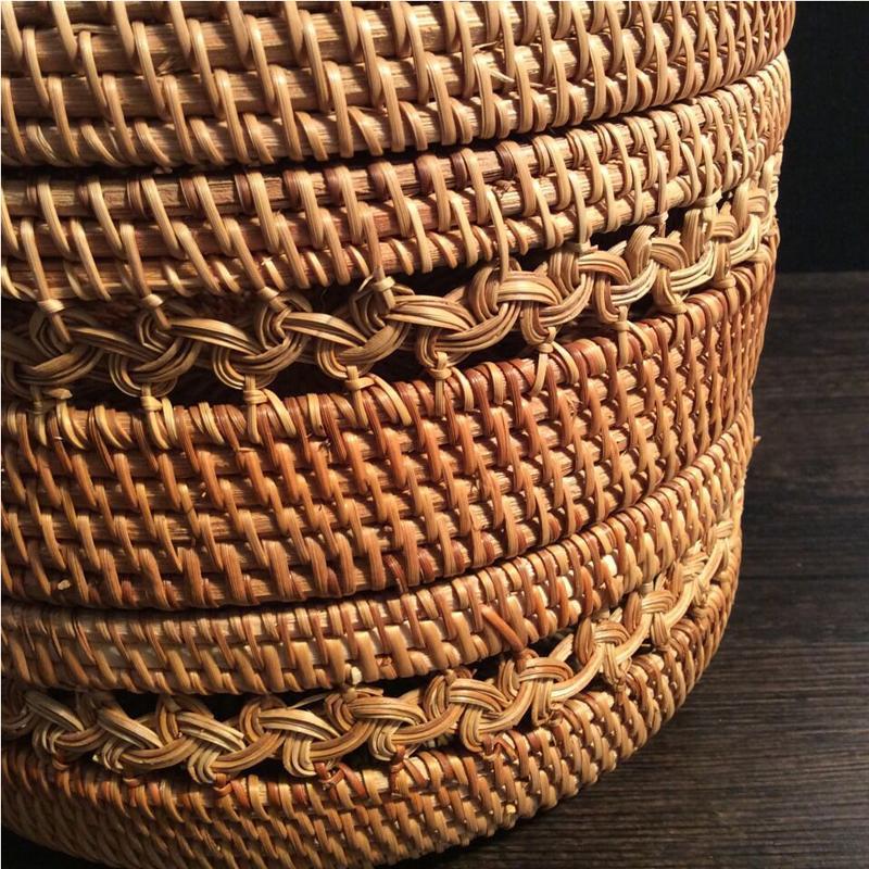 Panier à Linge Design Vietnamien Tressé