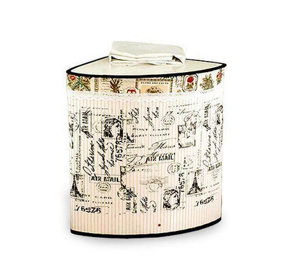Panier à Linge en Bambou d'Angle Blanc Lutèce