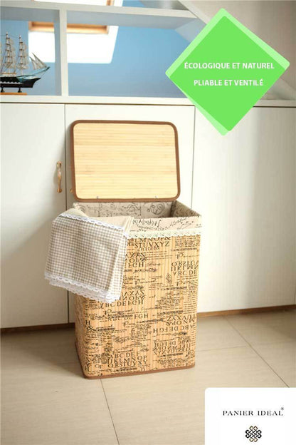 Panier à Linge en Bambou Design Nosco