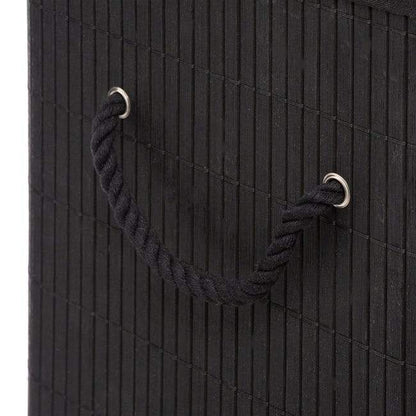 Panier à Linge en Bambou Noir