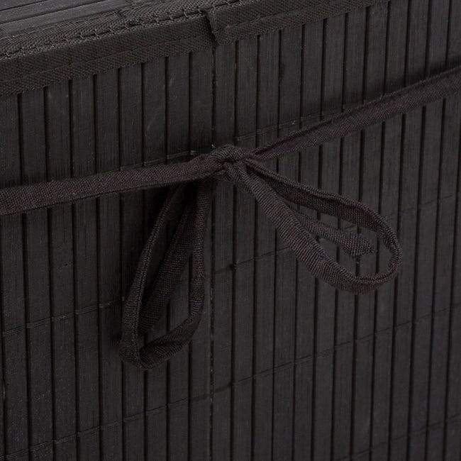 Panier à Linge en Bambou Noir