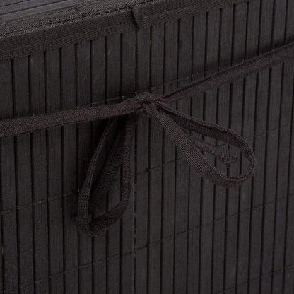 Panier à Linge en Bambou Noir