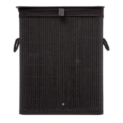 Panier à Linge en Bambou Noir
