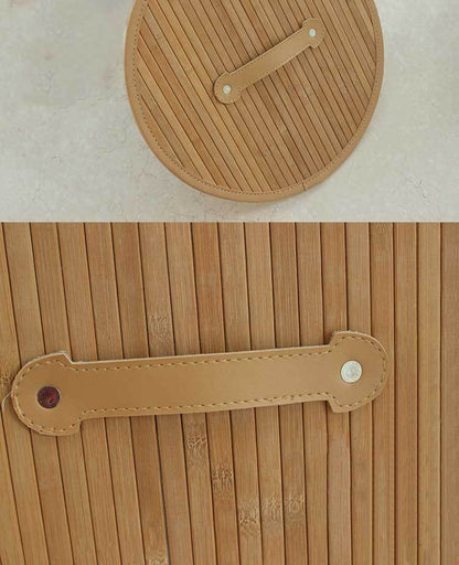 Panier à Linge en Bambou Salle de Bain Chic