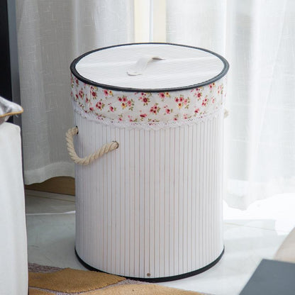Taille M panier linge printemps rose