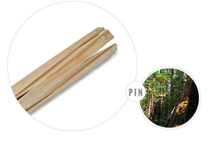 Panier à Linge en Bois Bleu Émeraude