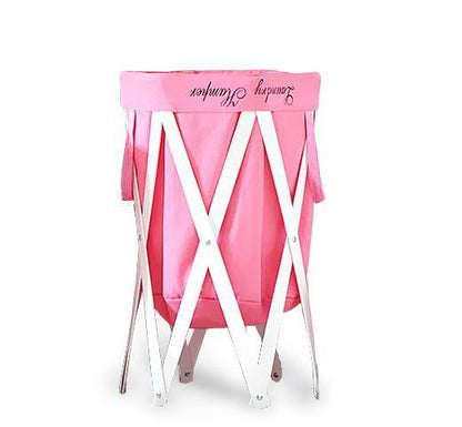 Panier Linge Bois Rose 