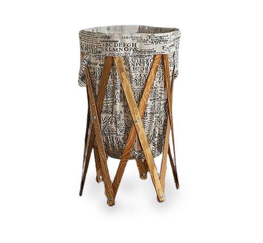 Panier à Linge en Bois Pliable NY Times