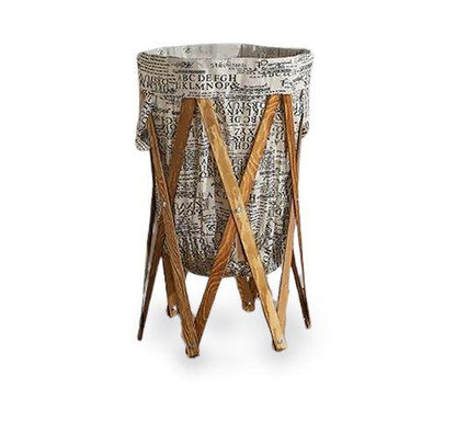 Panier à Linge en Bois Pliable NY Times