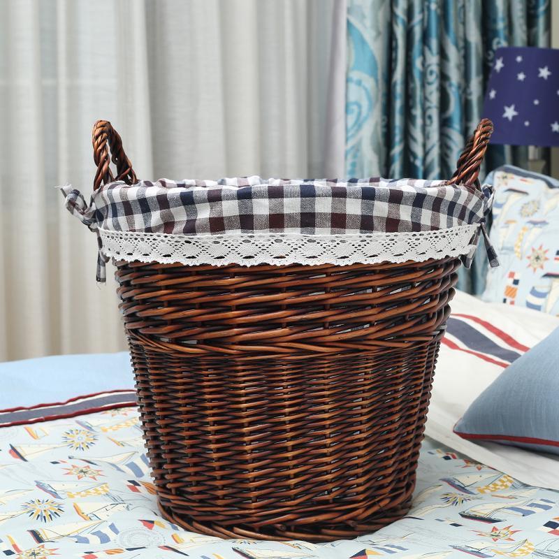 Panier Linge Osier Ancien