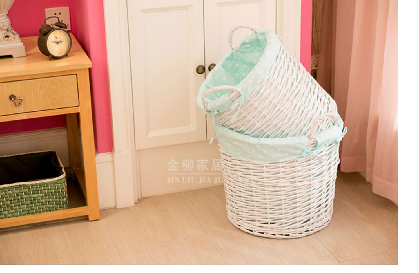 Panier à Linge en Osier Artisanal