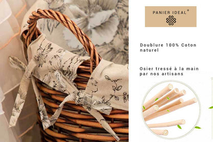 Panier à Linge en Osier Artisanal